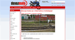 Desktop Screenshot of dovoz-moto.cz